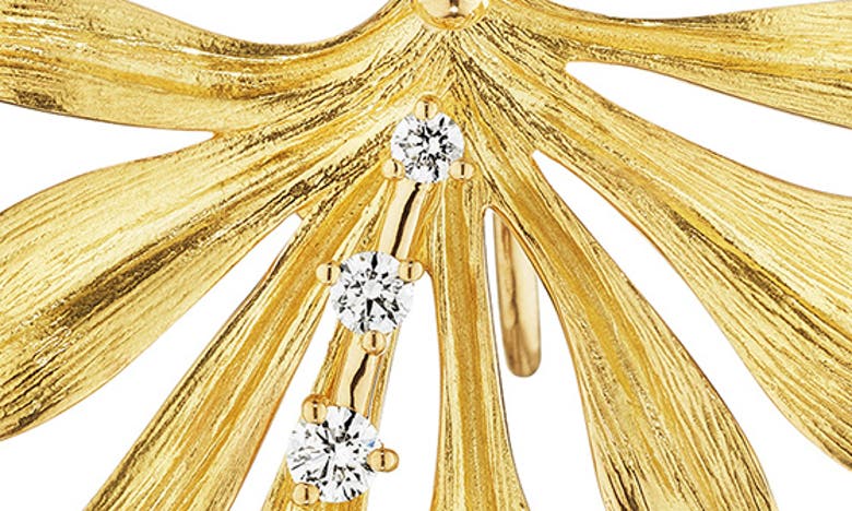 Shop Hueb Bahia Diamond Drop Earrings In Yellow Gold