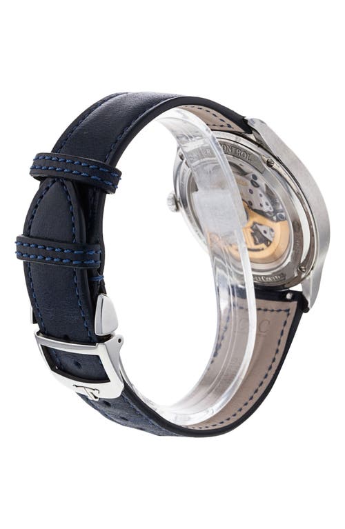 Shop Watchfinder & Co. Jaeger-lecoultre  Master Control Leather Strap Watch, 40mm In Blue