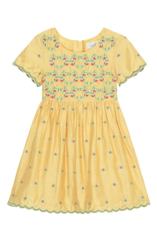 Peek Aren'T You Curious Kids' Viney Shiffli Embroidered Dress in Orange at Nordstrom, Size 8
