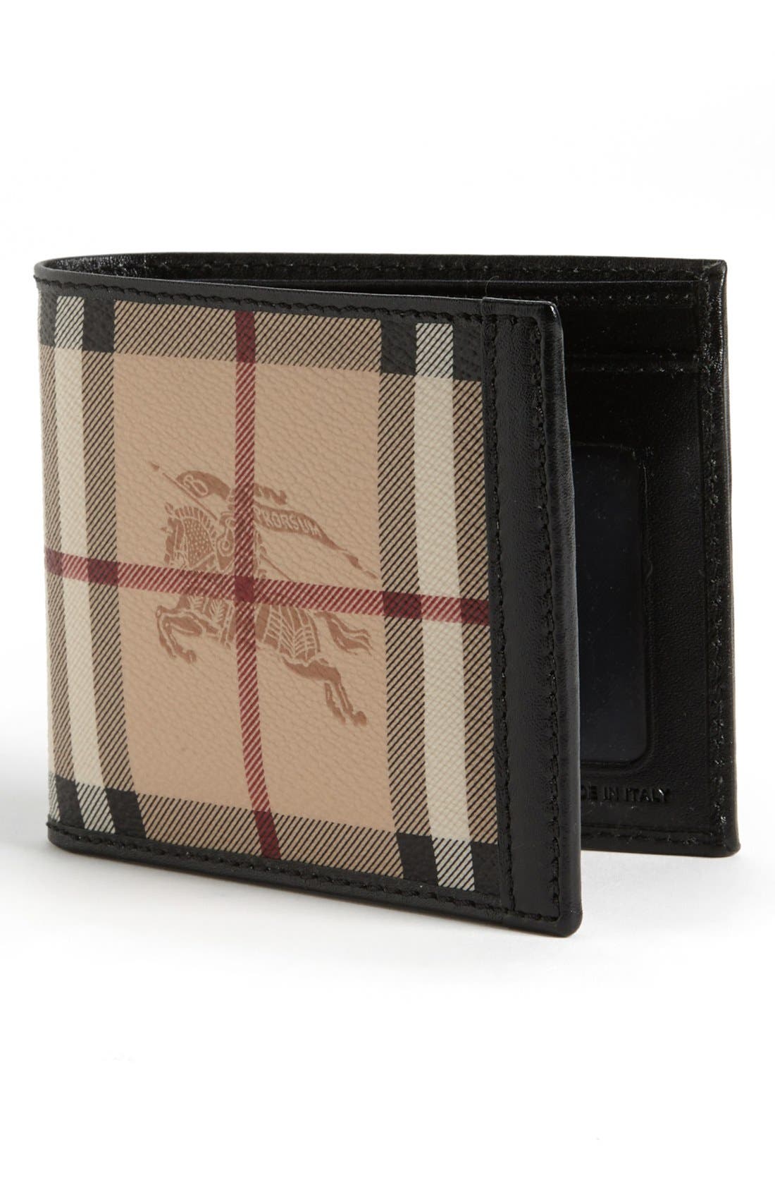 Burberry Logo & Checks Billfold Wallet Nordstrom