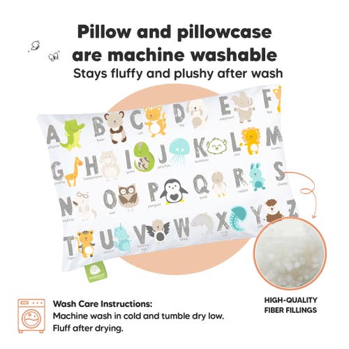 Shop Keababies Toddler Pillow With Pillowcase In Keaabc