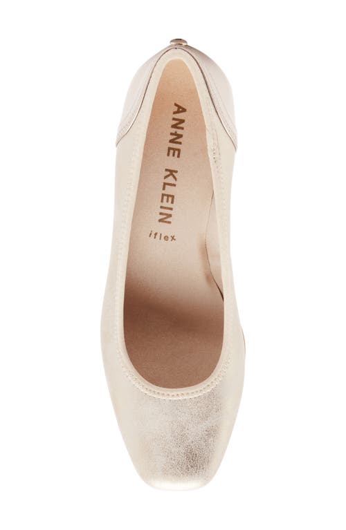 Anne Klein Wisher Pump In Light Gold
