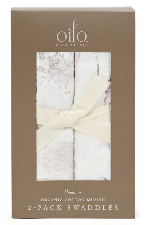 Oilo 2-Pack Swaddle Blankets in Tan at Nordstrom