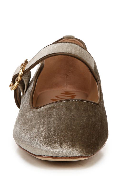 Shop Sam Edelman Michaela Mary Jane Flat In Dark Silver Sage