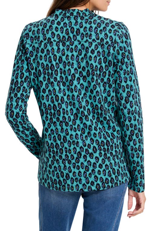 Shop Nic + Zoe Nic+zoe Pebble Blues Top In Aqua Multi