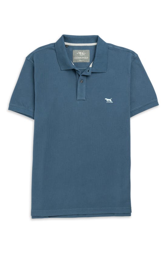 Shop Rodd & Gunn Gunn Piqué Sports Fit Cotton Polo In Teal