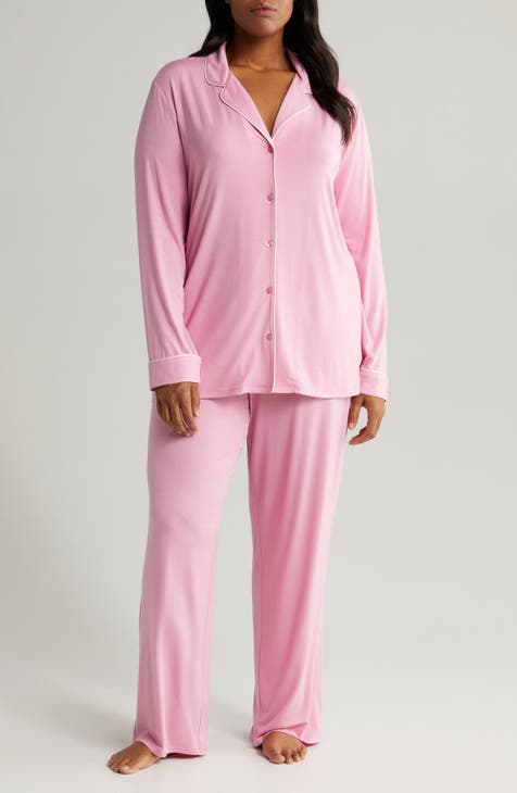 Women's Pink Plus-Size Pajamas & Robes