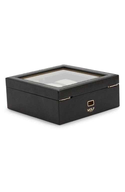 Wolf Palermo 6-piece Watch Box In Black