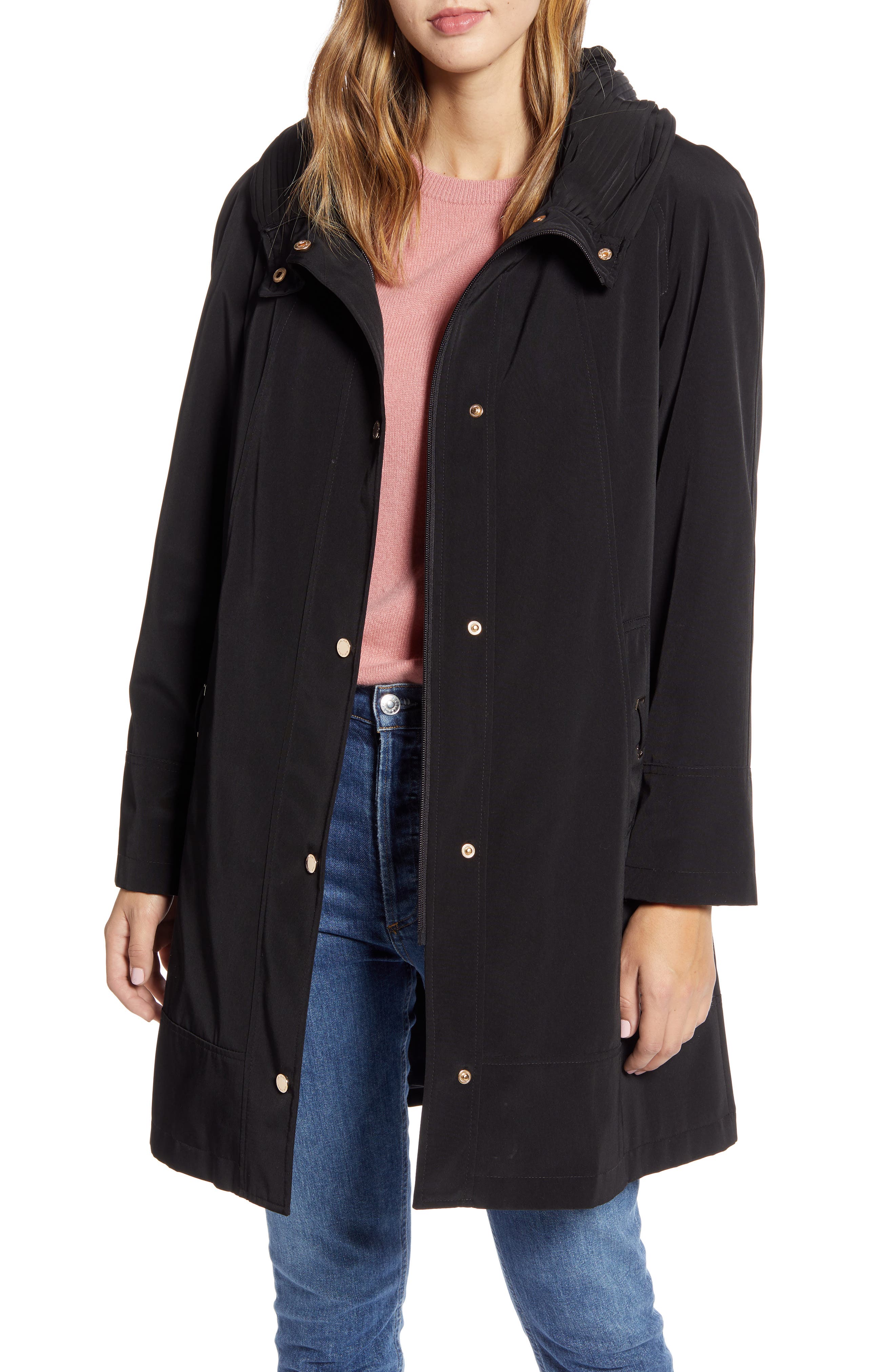 Gallery Hooded Raincoat with Removable Liner Nordstrom