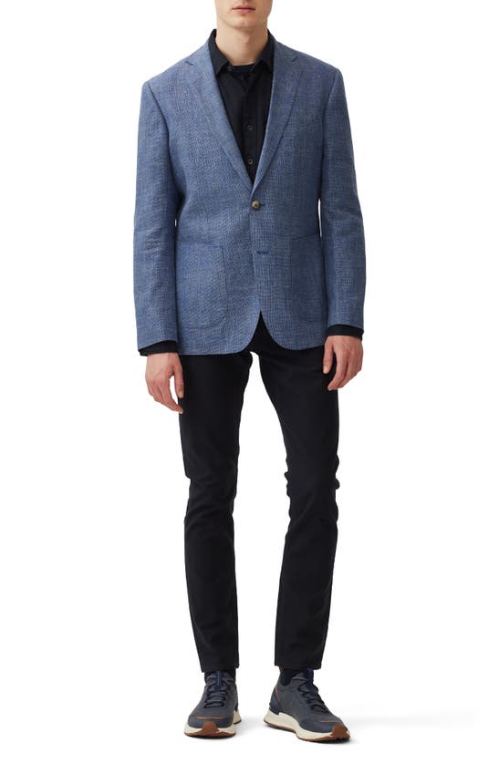 Shop Rodd & Gunn The Cascades Slub Linen & Wool Sport Coat In Marina