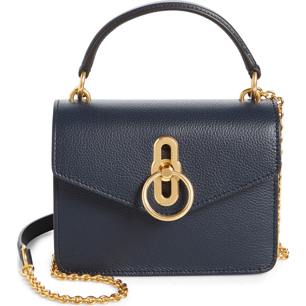 Mulberry Small Amberley Leather Crossbody Bag in Night Sky