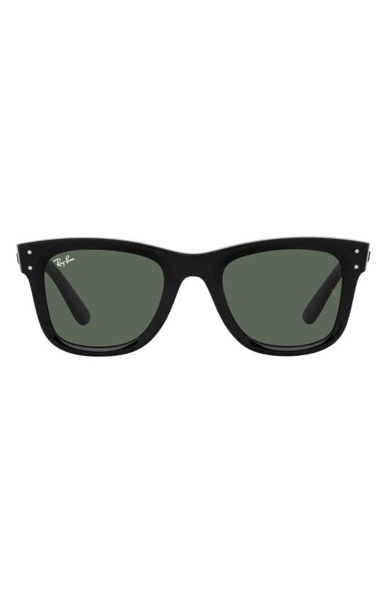 Ray Ban Reverse Wayfarer 53mm Square Sunglasses In Black