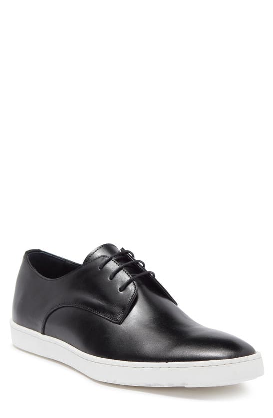 Maison Forte Alpha Leather Derby In Black