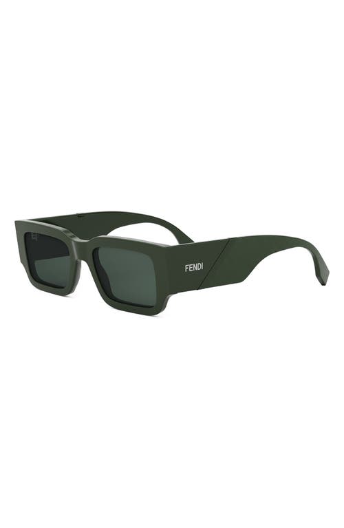 FENDI 'FENDI DIAGONAL 51MM RECTANGULAR SUNGLASSES 