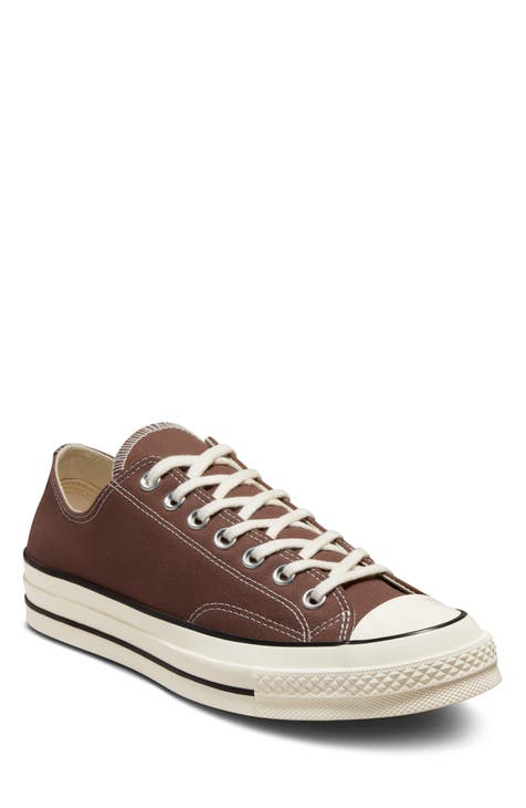 Converse, Shoes, Converse All Star Low Top Brown Leather Sneakers 26814c  Mens 6 Womens 8 Uk 6