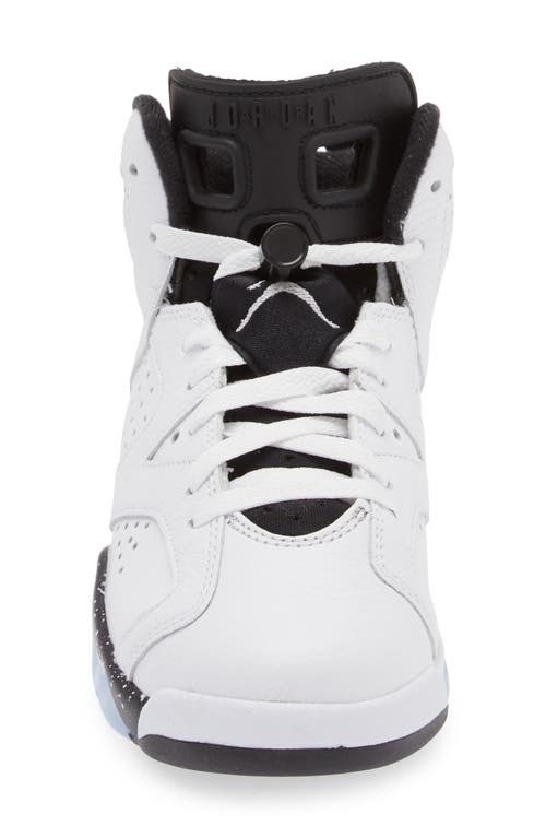 Jordan Air 6 Retro High Top Sneaker In White/black