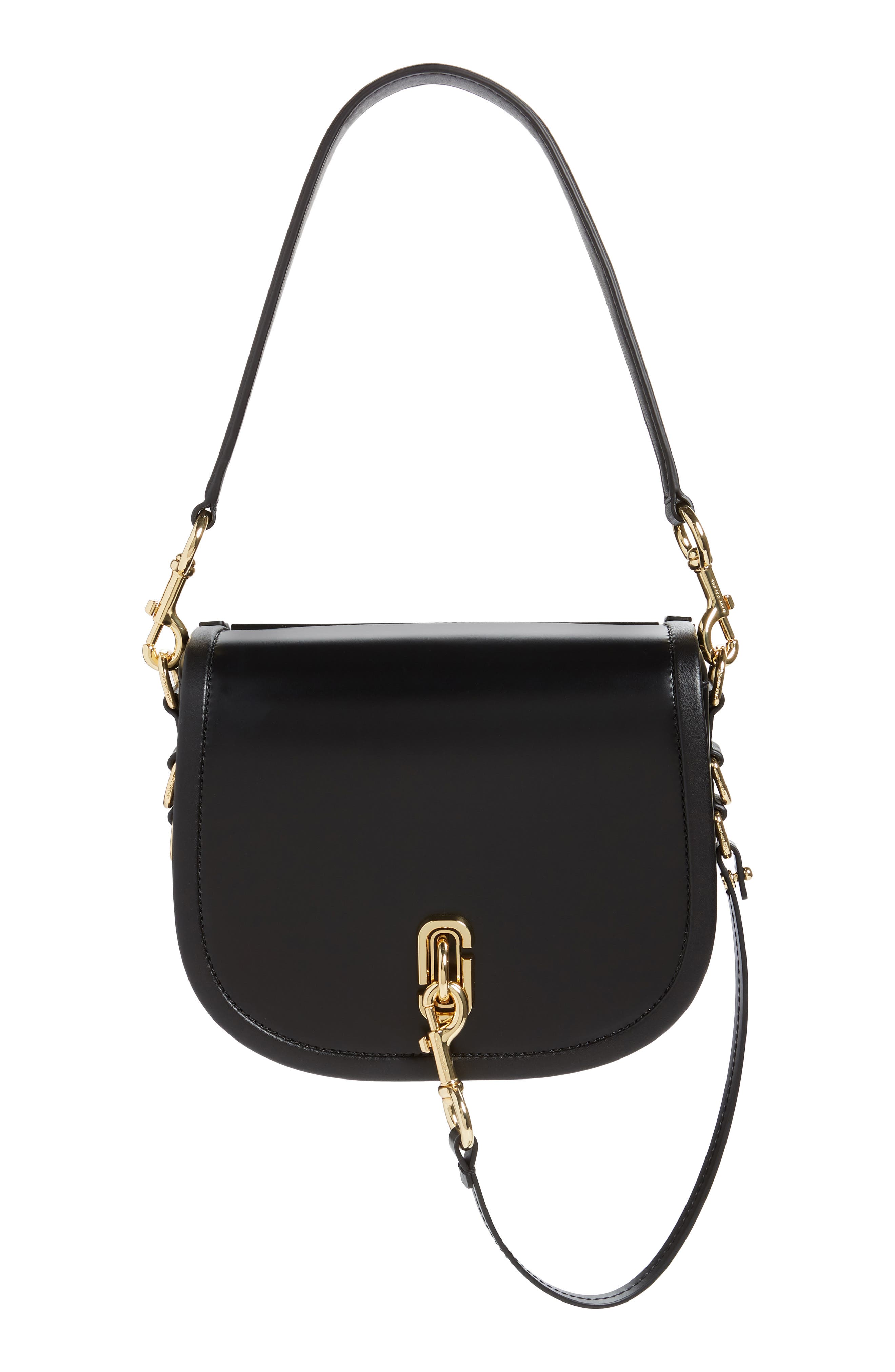 marc jacobs black saddle bag