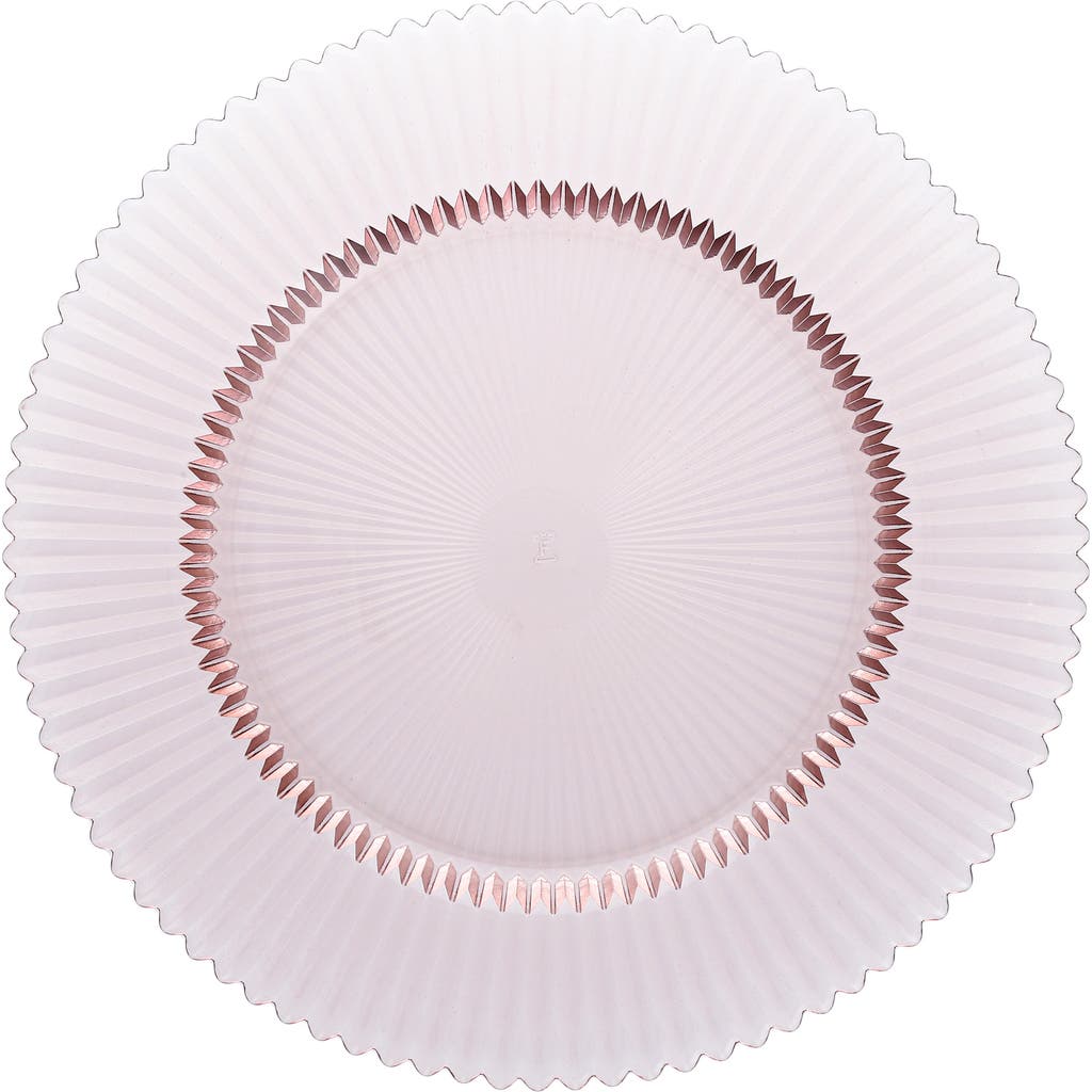 Fortessa Archie Set Of 4 Charger Plates In Pink