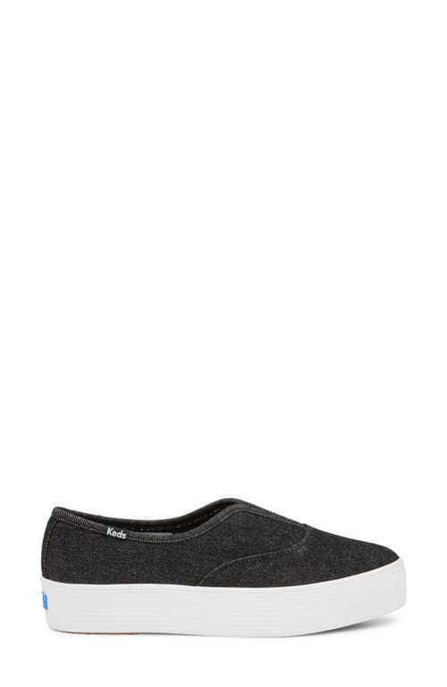 Keds ® Point Platform Slip-on Sneaker In Black