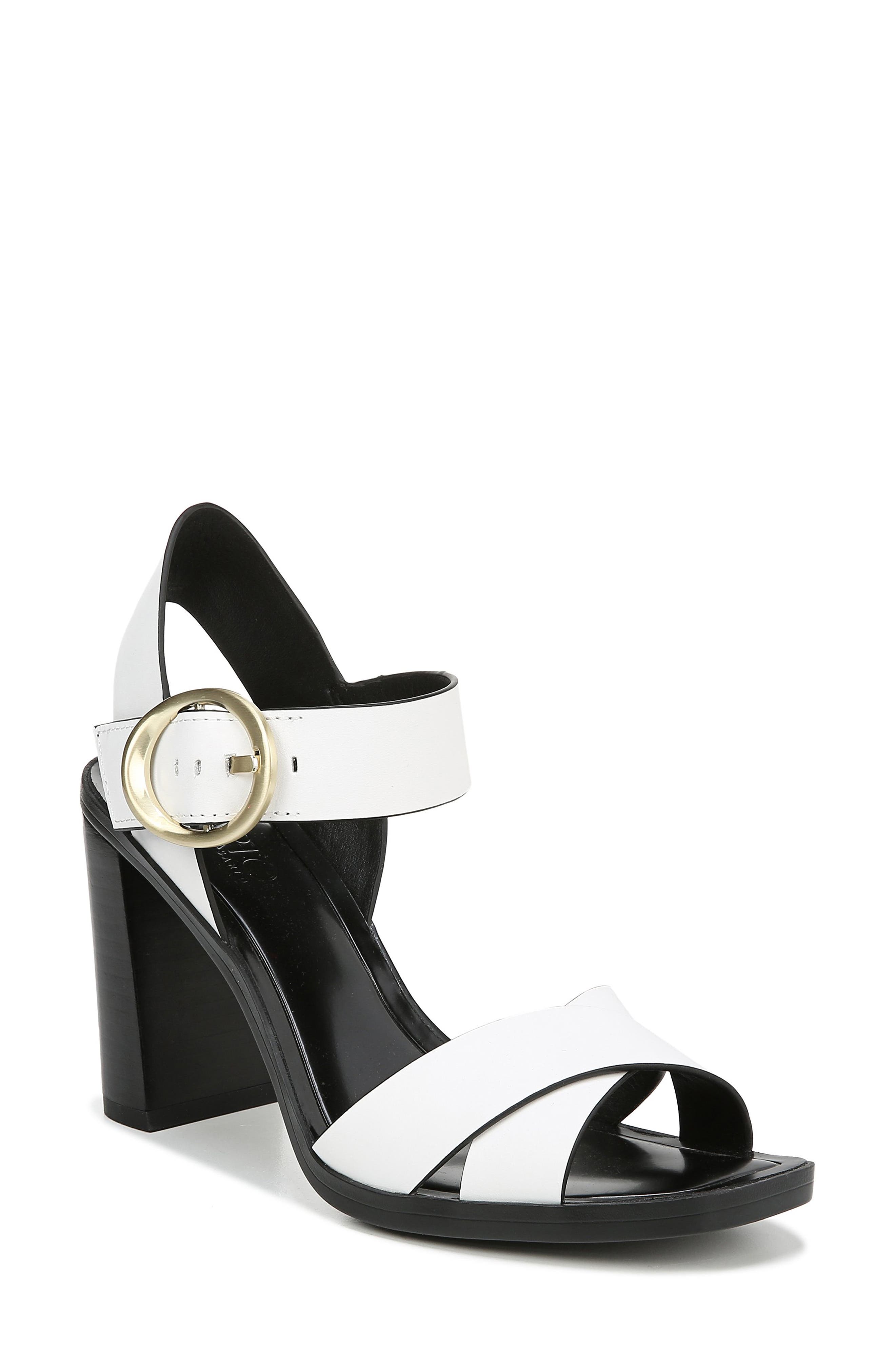 Sarto By Franco Sarto Willis Buckle Sandal- White