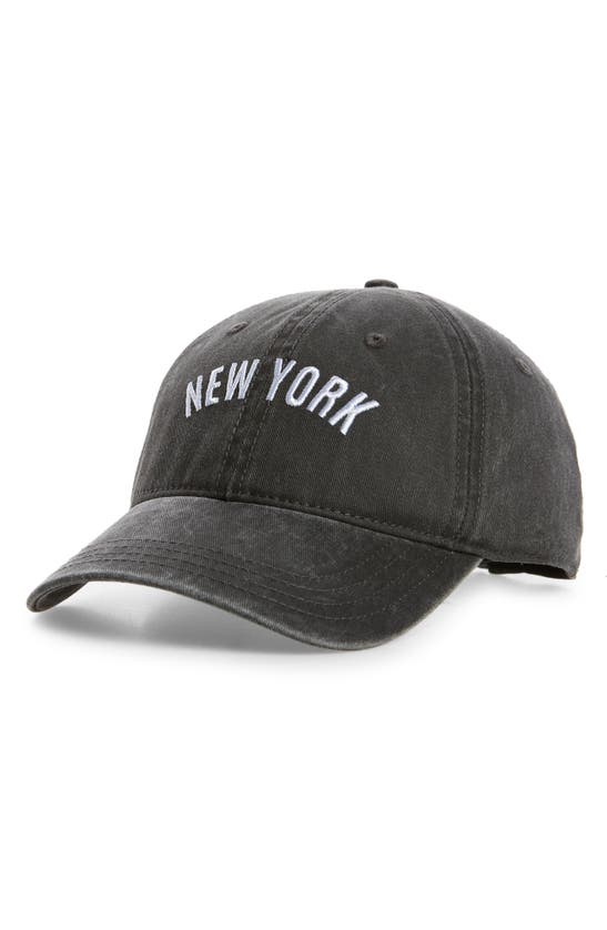 Shop The Accessory Collective Kids' Washed Cotton Baseball Cap In Black