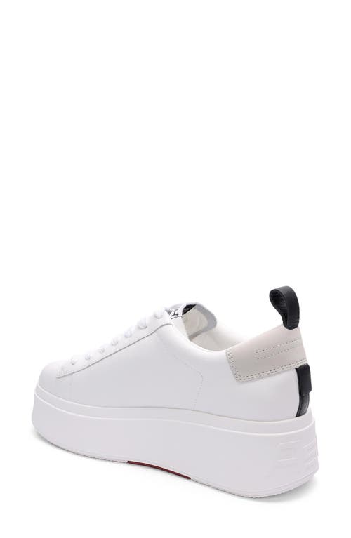 Shop Ash Maya Platform Sneaker In White/egg/black