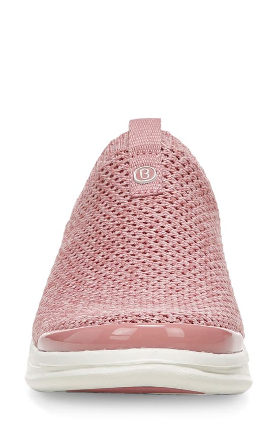Bzees Clever Slip-on Sneaker In Clay Pink Knit
