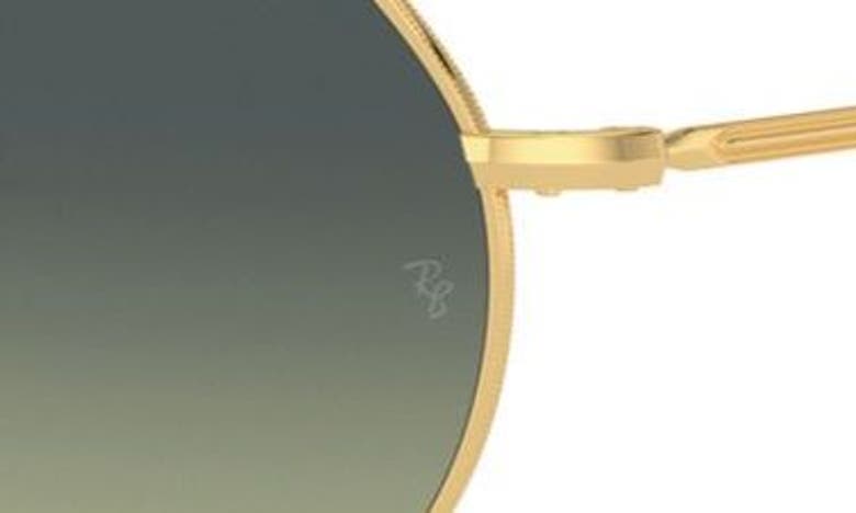 Ray Ban Jack Round Sunglasses In Gold Flash