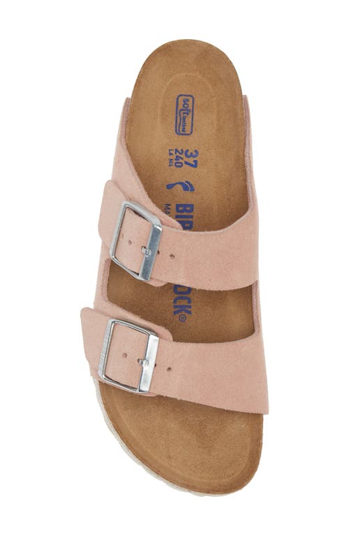 Shop Birkenstock Soft Slide Sandal In Pink Clay