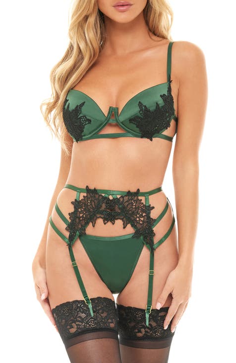 Greens - Women's Lingerie Sets / Women's Lingerie: Clothing,  Shoes & Jewelry