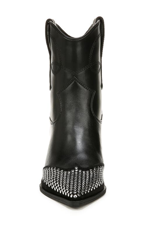 Circus Ny By Sam Edelman Women's Yolanda Metal-studded Kitten-heel Western Booties In Black