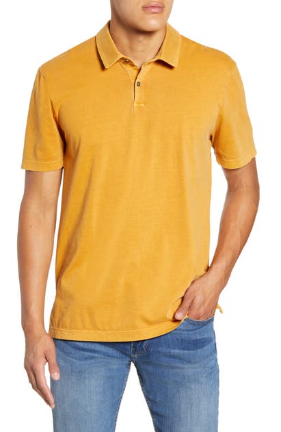 James Perse Slim Fit Sueded Jersey Polo In Comet