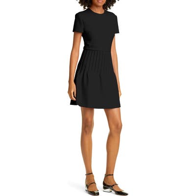 Red Valentino Pintuck Minidress, US / 42 IT - Black