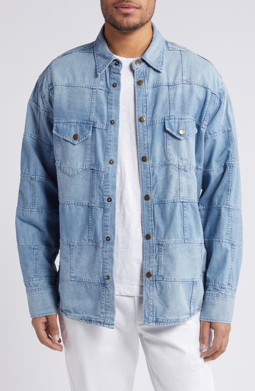 Billy Reid Patchwork Shoals Denim Overshirt at Nordstrom,