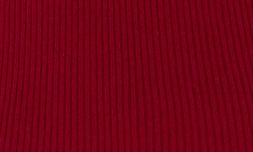 Shop Liverpool Elbow Sleeve Rib Sweater In Ruby Red