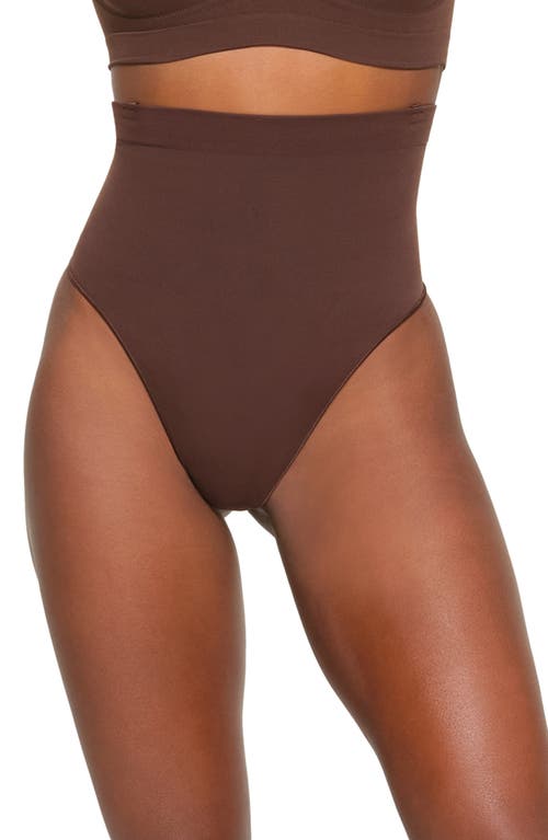 SKIMS Core Control High Waist Thong Cocoa at Nordstrom,