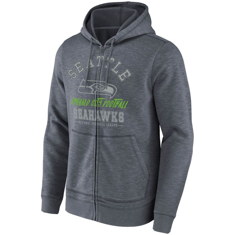 Men's NFL x Darius Rucker Collection by Fanatics College Navy Seattle  Seahawks Slub Full-Zip Hoodie