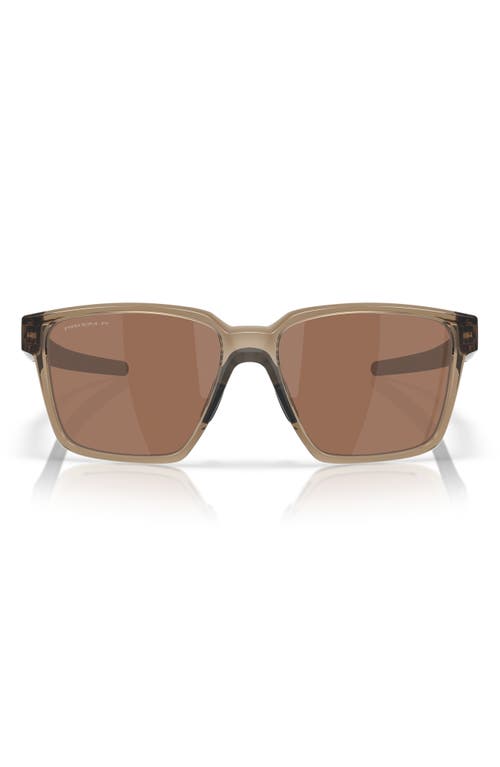 Oakley 57mm Polarized Rectangular Sunglasses In Brown
