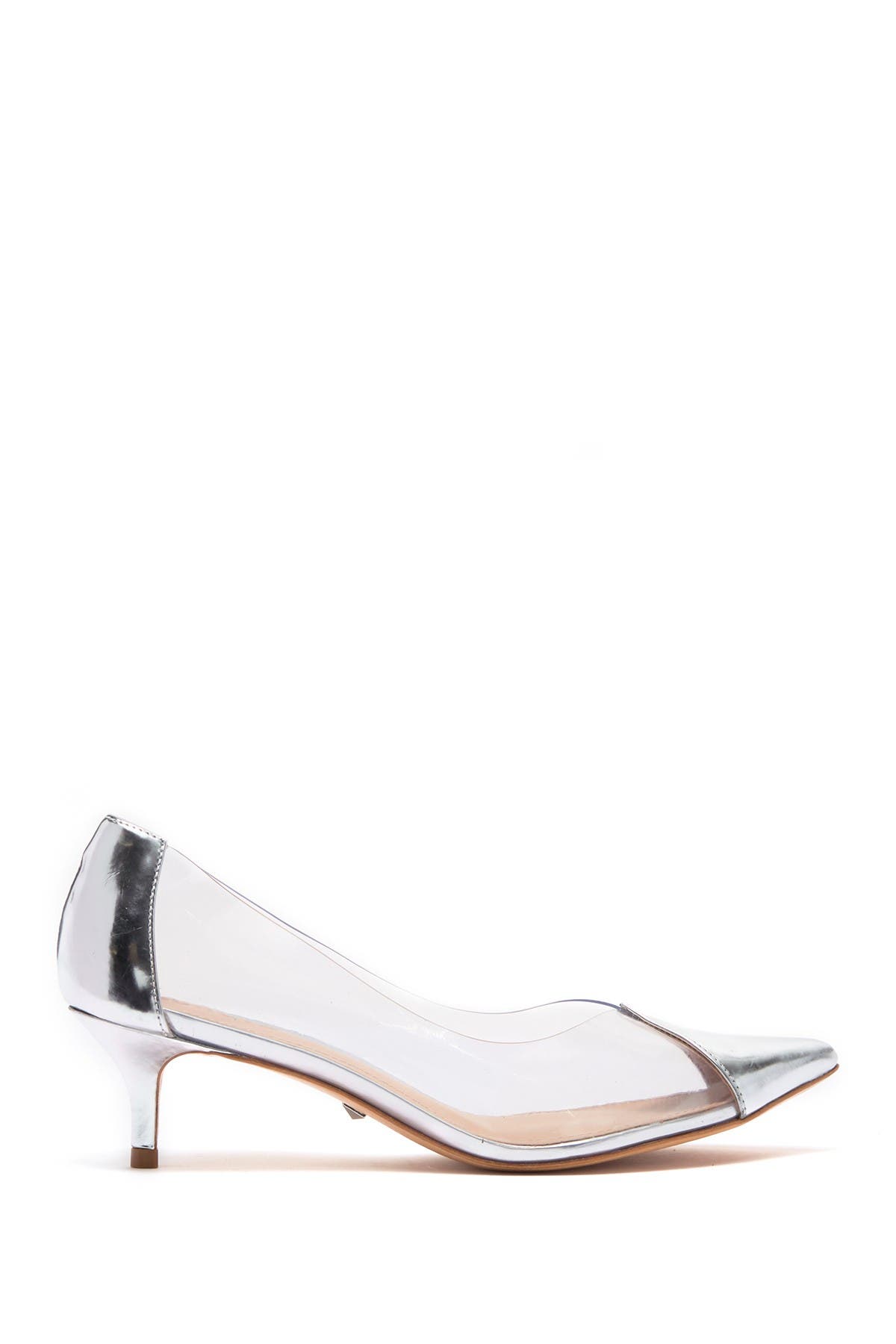 cyou clear pointy toe pump