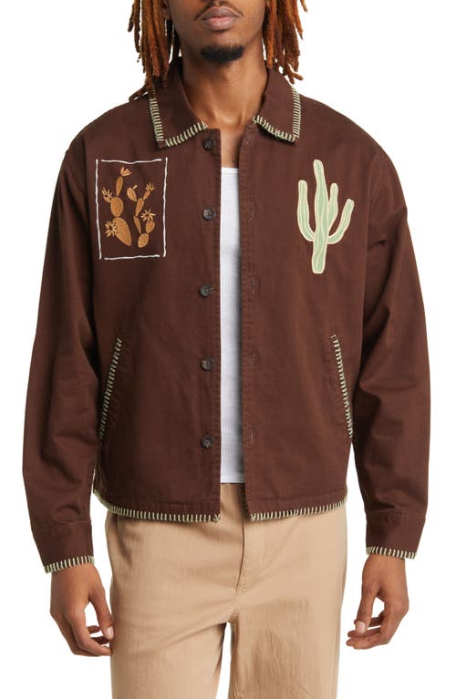 Duke Cotton Jacket in Brown