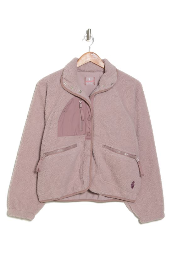 Fp Movement Hit The Slopes Fleece Jacket In Taupe