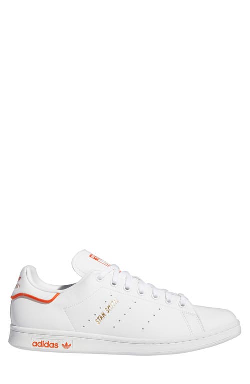 Adidas Originals Adidas Stan Smith Low Top Sneaker In White/orange