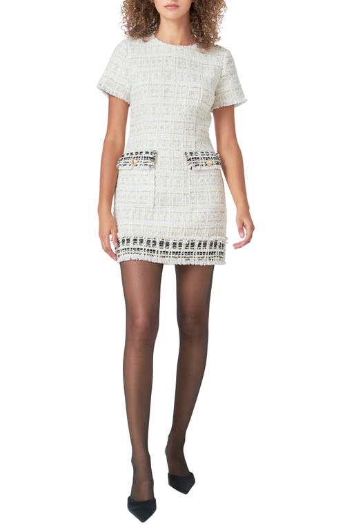 ENDLESS ROSE ENDLESS ROSE FRINGE TWEED MINIDRESS 