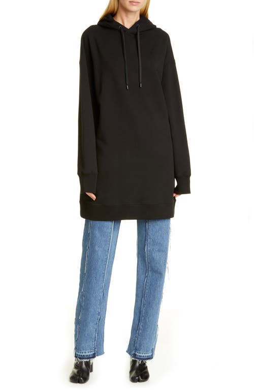 Maison Margiela Hooded Sweatshirt Dress in Black