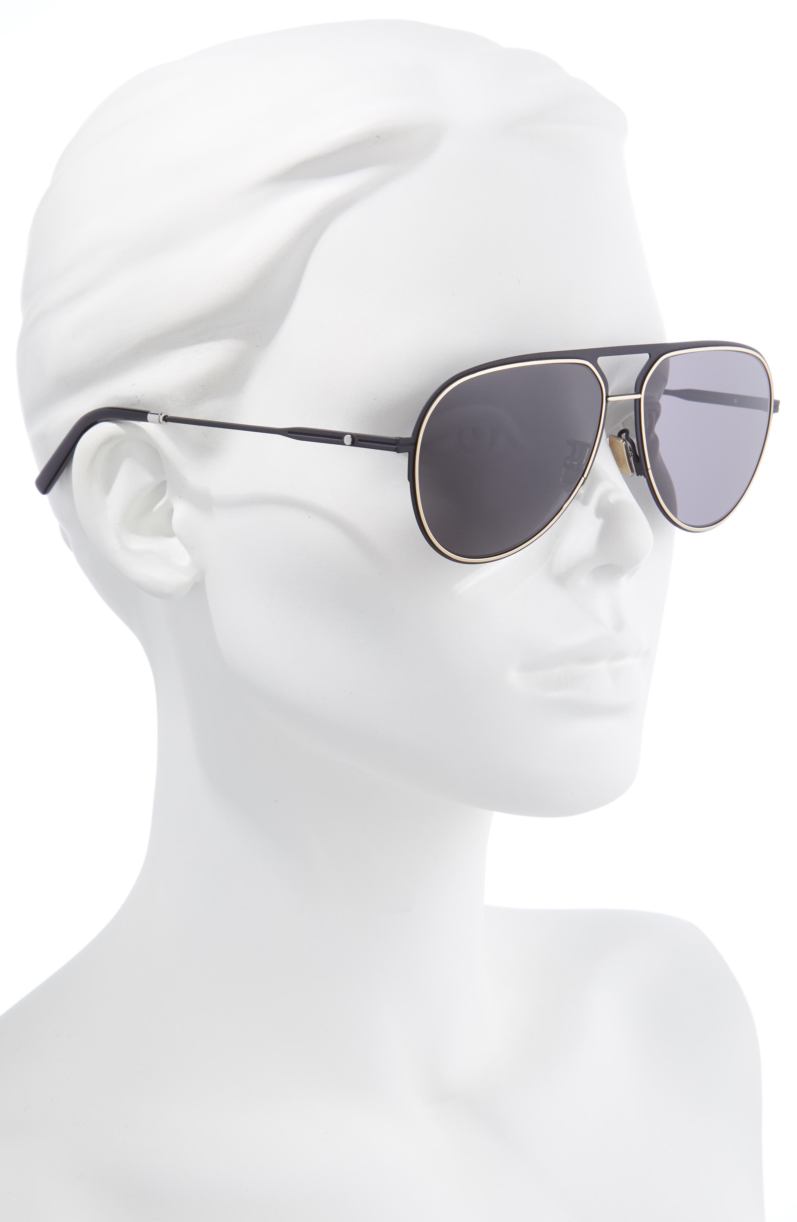 dior 60mm aviator sunglasses