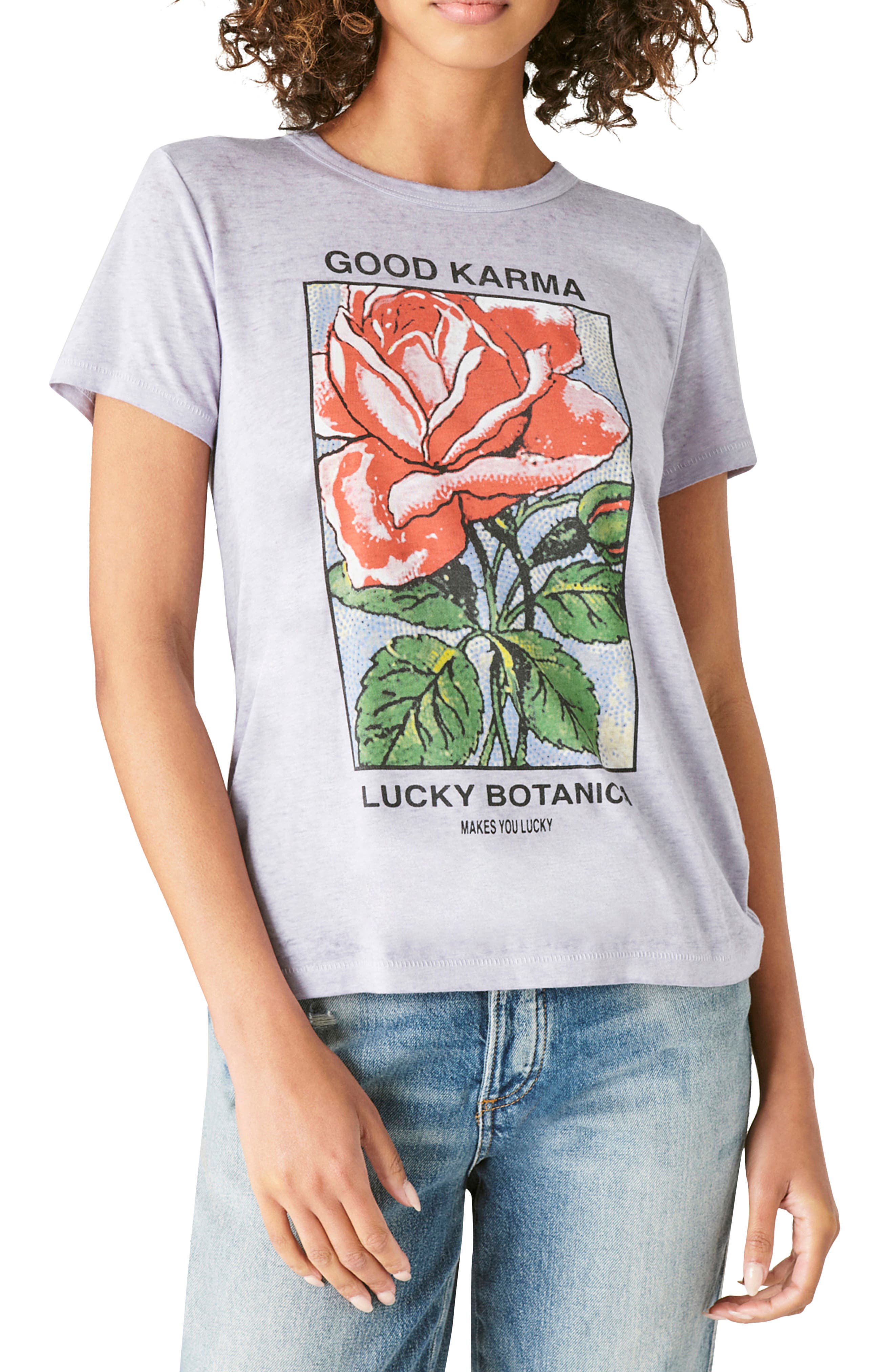 Lucky Brand Botanical Graphic T-Shirt 