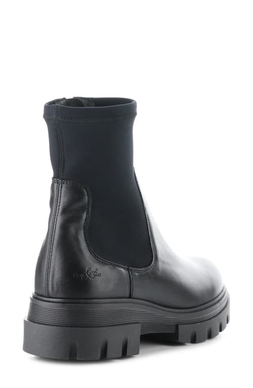 Bos. & Co. Five Waterproof Chelsea Boot In Black Feel/lycra