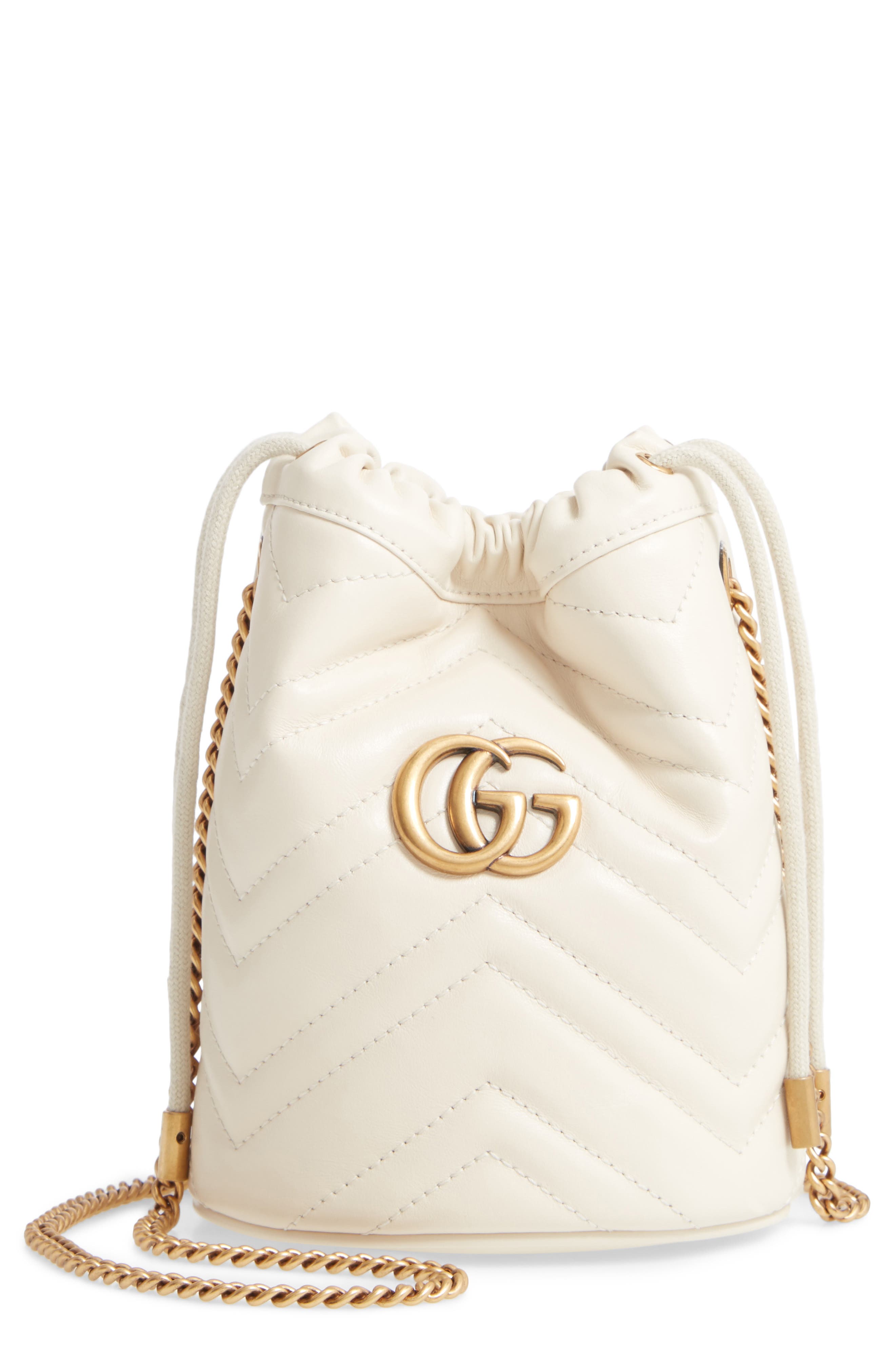 Gucci Mini Quilted Leather Bucket Bag 