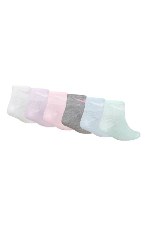 Nike Kids' Swoosh Cushioned Ankle Socks In Doll