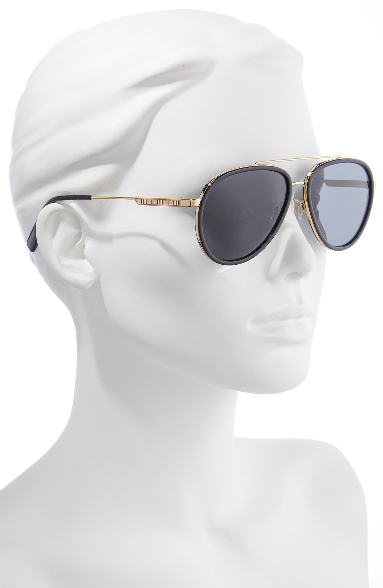 burberry 59mm aviator sunglasses